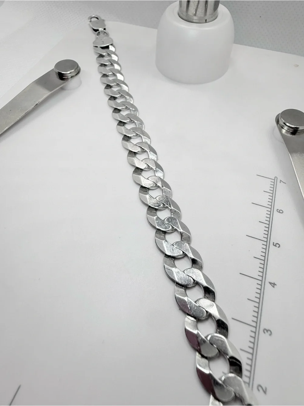 Italian Made Sterling Silver Cuban Link Bracelet - Silver!